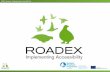 The ROADEX phases Facts Partners Consultancy and Knowledge Centre Demonstration Projects Research Projects eLearning Design Graphic design and creative.