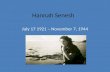 Hannah Senesh July 17 1921 – November 7, 1944. July 17, 1921.