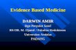 Evidence Based Medicine DARWIN AMIR Bgn Penyakit Saraf RS DR. M. Djamil / Fakultas Kedokteran Universitas Andalas PADANG.