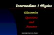 Beath High School - Int 1 Physics1 Intermediate 1 Physics Electronics Questions and Answers.