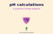 PH calculations A guide for A level students KNOCKHARDY PUBLISHING.