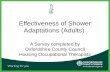 Effectiveness of Shower Adaptations (Adults) A Survey completed by Oxfordshire County Council Housing Occupational Therapists.