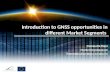 Introduction to GNSS opportunities in different Market Segments Fiammetta Diani Market Development fiammetta.diani@gsa.europa.eu.