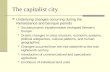 The capitalist city Underlying changes occurring during the Renaissance and baroque periods Socioeconomic transformation reshaped Western Europe Drastic.