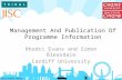 SITS:Vision Annual Conference Management And Publication Of Programme Information Rhodri Evans and Simon Bleasdale Cardiff University.