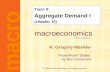 Macroeconomics fifth edition N. Gregory Mankiw PowerPoint ® Slides by Ron Cronovich CHAPTER TEN Aggregate Demand I macro © 2002 Worth Publishers, all rights.