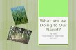 What are we Doing to Our Planet? By Iqra Hutchesons’ Grammar School.