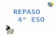 REPASO 4º ESO. Present simple + - ? he/ she / it : -s -es (plays, goes) Conson + y = – ies (study- studies) O = es (go – goes) S, x, ch, sh = es (watch-