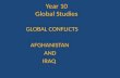 Year 10 Global Studies GLOBAL CONFLICTS AFGHANISTAN AND IRAQ.