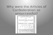 Why were the Articles of Confederation so unsuccessful?