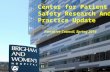 Center for Patient Safety Research And Practice Update Executive Council, Spring 2014.