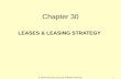 © 2014 OnCourse Learning. All Rights Reserved. Chapter 30 LEASES & LEASING STRATEGY 1.