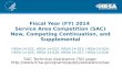 Fiscal Year (FY) 2014 Service Area Competition (SAC) New, Competing Continuation, and Supplemental HRSA-14-021, HRSA-14-022, HRSA-14-023, HRSA-14-024,