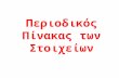 periodic_table ελληνικος
