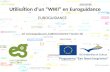 Utilisation dun WIKI en Euroguidance EUROGUIDANCE Jef Vanraepenbusch, EUROGUIDANCE Flandre (B)