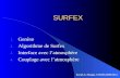 SURFEX 1. Genèse 2. Algorithme de Surfex 3. Interface avec latmosphère 4. Couplage avec latmosphère Patrick Le Moigne, CNRM/GMME/MC2.