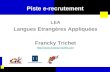 Piste e-recrutement LEA Langues Etrangères Appliquées Francky Trichet .
