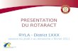 PRESENTATION DU ROTARACT RYLA - District 1XXX session du jeudi x au dimanche x février 2011.