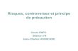 Risques, controverses et principe de précaution Cours ENPC Séance n°8 Jean-Charles HOURCADE.