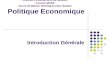Licence dEconomie et de Gestion Licence MASS Cours de Manon Domingues Dos Santos Politique Economique Introduction Générale.