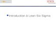 Introduction   Lean Six Sigma. Strategie Xerox vs Lean Six Sigma Quest-ce que Six Sigma? Quest-ce que Lean ? Quest-ce que Lean Six Sigma Int©rts de Lean