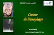 Cancer de lœsophage Service de Chirurgie Thoracique CHU Tours Pascal DUMONT DESC CTCV - La Baule - mars 2012.