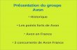 Présentation du groupe Avon Historique Les points forts de Avon Avon en France 3 concurrents de Avon France.