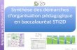 M Rage IGEN STI Séminaire Lille 2012 Préparer les activités en STI2D Synthèse des démarches dorganisation pédagogique en baccalauréat STI2D Version 1.