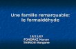 Une famille remarquable: le formaldéhyde 19/11/07 FONDRAZ Manon THIRION Morgane.