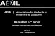 AEML | Association des étudiants en médecine de Lausanne Répétitoire 1 ère année Sabry Barlatey, Ludovic Beun, Tiago Correia, Thaddeus Saucy 20.12.12 UNIL.