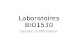 Laboratoires BIO1530 Session dinformation. Laboratoires BIO1530 Objectifs des laboratoires: Se familiariser la méthode scientifique en utilisant une approche.