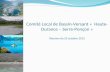 Comité Local de Bassin-Versant « Haute- Durance – Serre-Ponçon » Réunion du 25 octobre 2013.