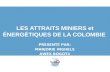 LES ATTRAITS MINIERS et ÉNERGÉTIQUES DE LA COLOMBIE PRESENT É PAR: MARJORIE INGHELS AWEX BOGOT Á