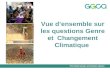 The Global Gender and Climate Alliance Vue densemble sur les questions Genre et Changement Climatique.