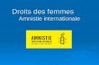 Droits des femmes Amnistie internationale Droits des femmes Amnistie internationale.