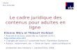Le cadre juridique des contenus pour adultes en ligne Etienne Wéry et Thibault Verbiest Avocats à la Cour, associés au Cabinet ULYS ().