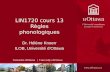 LIN1720 cours 13 Règles phonologiques Dr. Hélène Knoerr ILOB, Université dOttawa.