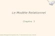 Database Management Systems 3ed, R. Ramakrishnan and J. Gehrke1 Le Modèle Relationnel Chapitre 3.