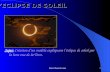 Bois/Chanet/Lumia1 LECLIPSE DE SOLEIL Sujet: Création dun modèle expliquant léclipse de soleil par la lune vue de la Terre.