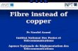 FTTx Fibre instead of copper Pr Nawfel Azami Institut National Des Postes et Télécommunications Agence Nationale de Réglementation des Télécommunications.