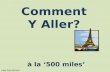 Comment Y Aller? à la ‘500 miles’ Judy Carmichael.