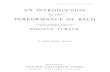 Tureck - An Introduction to the Performance of Bach - Book 1