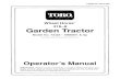Toro Wheel Horse 416-8 Operators Manual