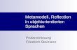 Metamodell, Reflection in objektorientierten Sprachen Probevorlesung Friedrich Steimann.