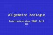 Allgemeine Zoologie Internetversion 2003 Teil III.