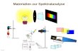 Lbs-bw Materialien zur Spektralanalyse NaCl. lbs-bw Farben im sichtbaren Bereich des elektromagnetischen Spektrums.