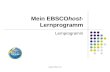 Support.ebsco.com Mein EBSCOhost- Lernprogramm Lernprogramm.