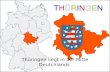 Thüringen liegt in der Mitte Deutchlands Thüringen hat 2.5 Milionen Einwohner und ist 16,172km² groβ. Thüringen grenzt an Hessen, Niedersachsen, Sachsen-Anhalt,