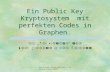 Winfried Hochstättler - Weihnachten 2001 1 Ein Public Key Kryptosystem mit perfekten Codes in Graphen.