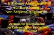 Der Bauplan des Menschen Effiziente Algorithmen zur Berechnung von Sequenz-Alignments Zentrum für Bioinformatik der Universität des Saarlandes WS 2001/2002.